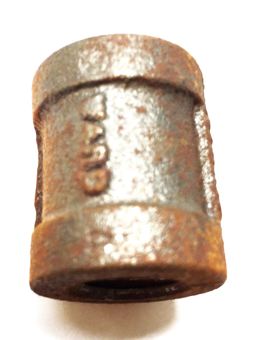 UNBRANDED 1/4" x 1/4" Black Iron Coupling [Lot of 7] NOS