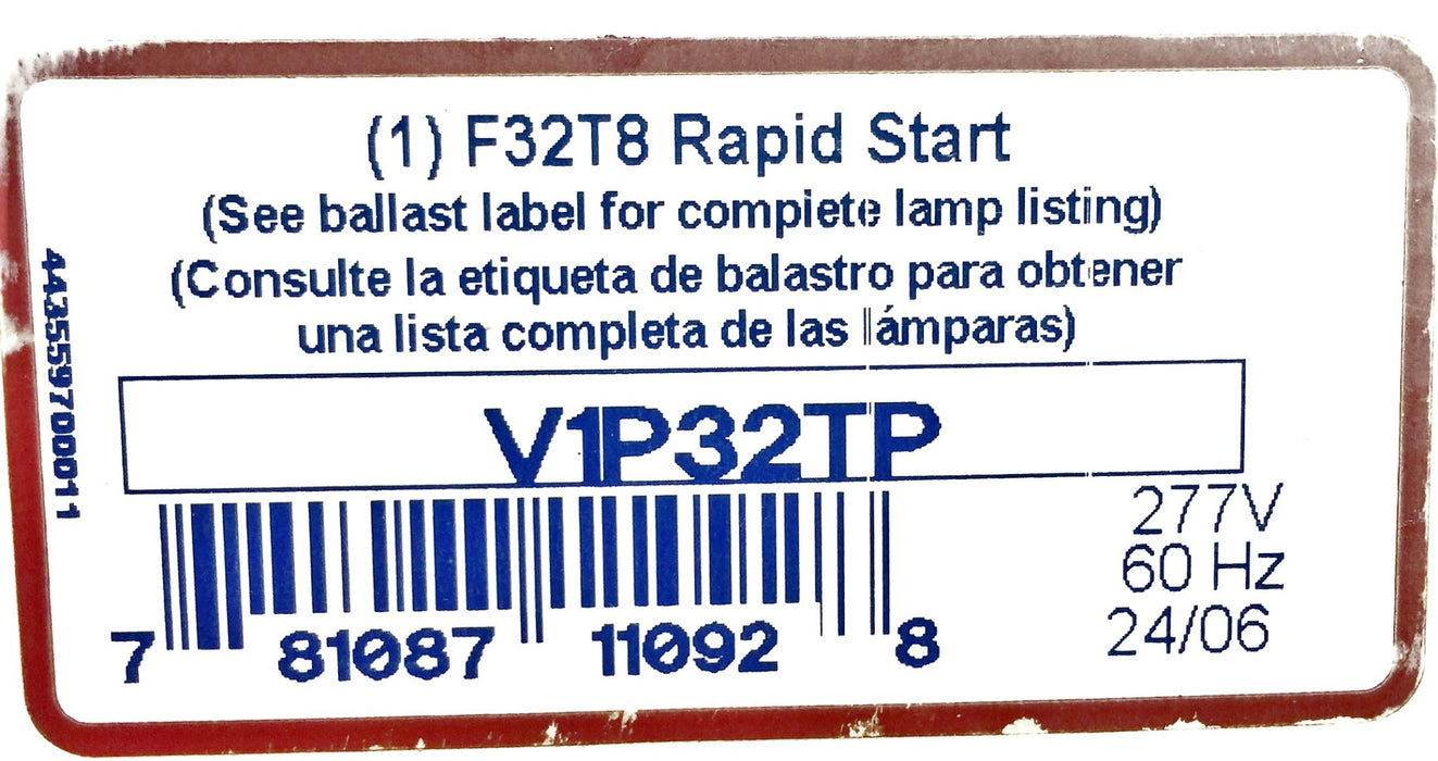 Advance Rapid Start Ballast V1P32TP (6V954) NOS