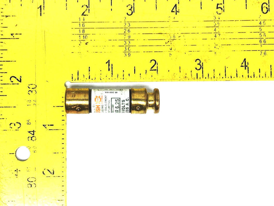 Brush 250V Dual Element Time Delay Fuse ECNR-6-1/4 [Lot of 7] NOS