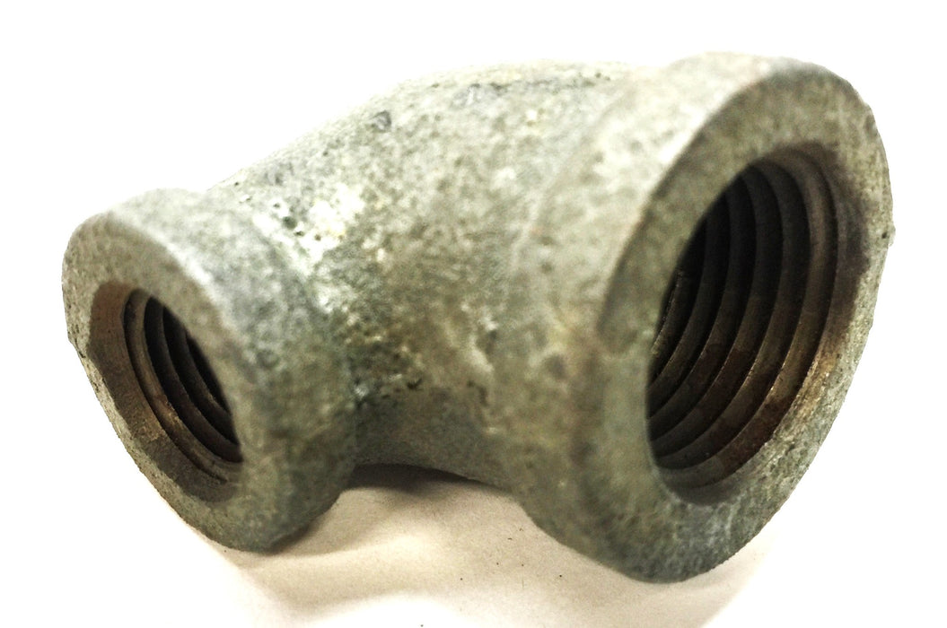 UNBRANDED 1/2" x 1/4" Galvanized Reducing Elbow [Lot of 6] NOS