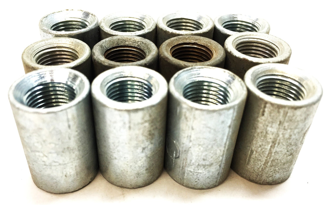 UNBRANDED 1/8" Galvanized Coupling [Lot of 12] NOS