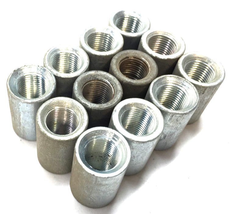 UNBRANDED 1/8" Galvanized Coupling [Lot of 12] NOS