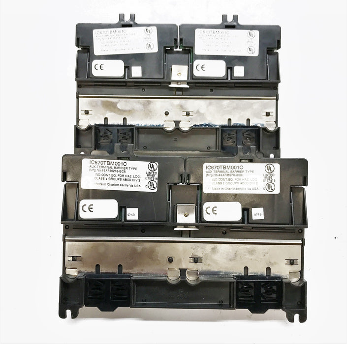 GE/Fanuc In/Out Barrier Style Terminal Base IC670CHS001E [Lot of 2]