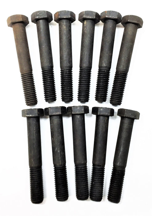 FC 4" x 9/16" Black Oxide Hex Head Bolt [Lot of 11] NOS