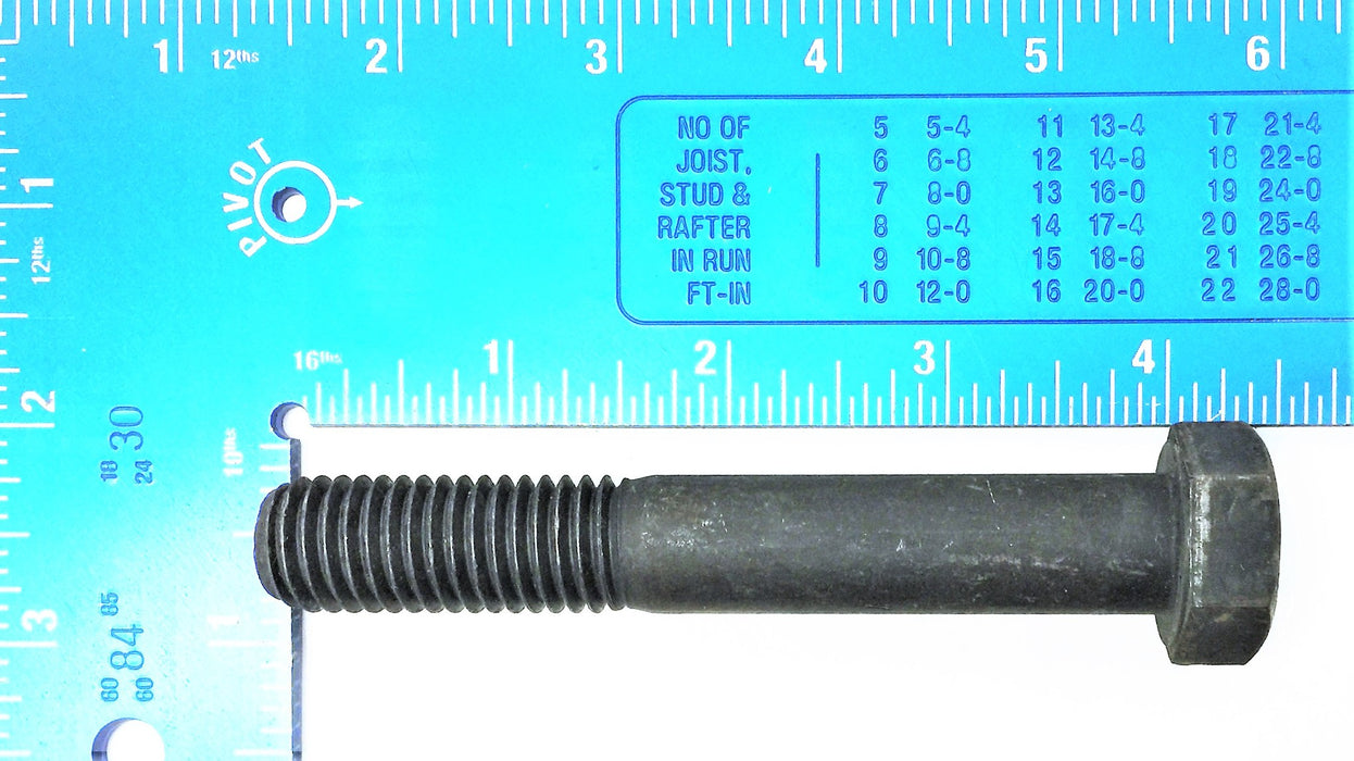 FC 4" x 9/16" Black Oxide Hex Head Bolt [Lot of 11] NOS