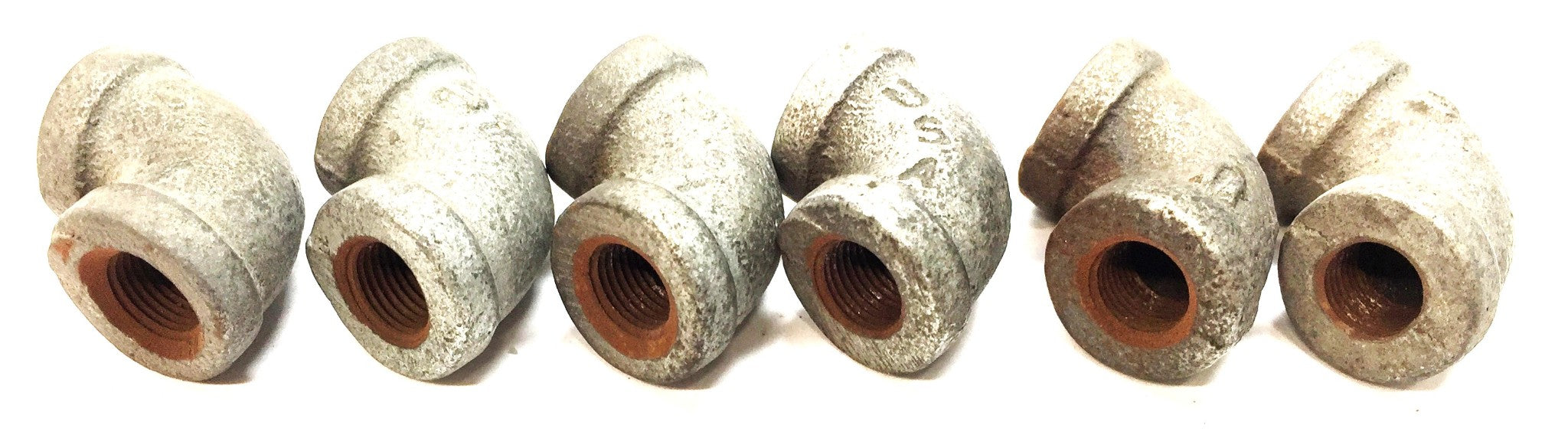 UNBRANDED 1/8" Galvanized 90 Degree Elbow [Lot of 6] NOS