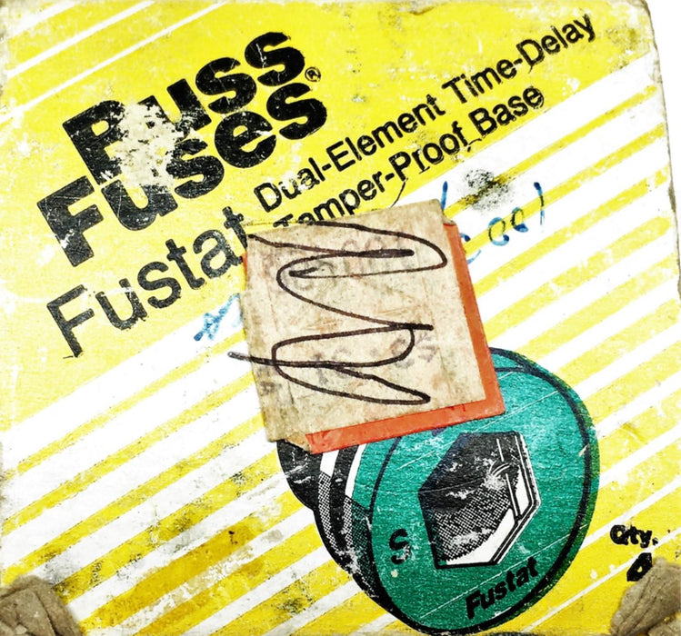 Bussman Fustat Dual Element Time Delay 4 Piece Set S-2-1/2 NOS