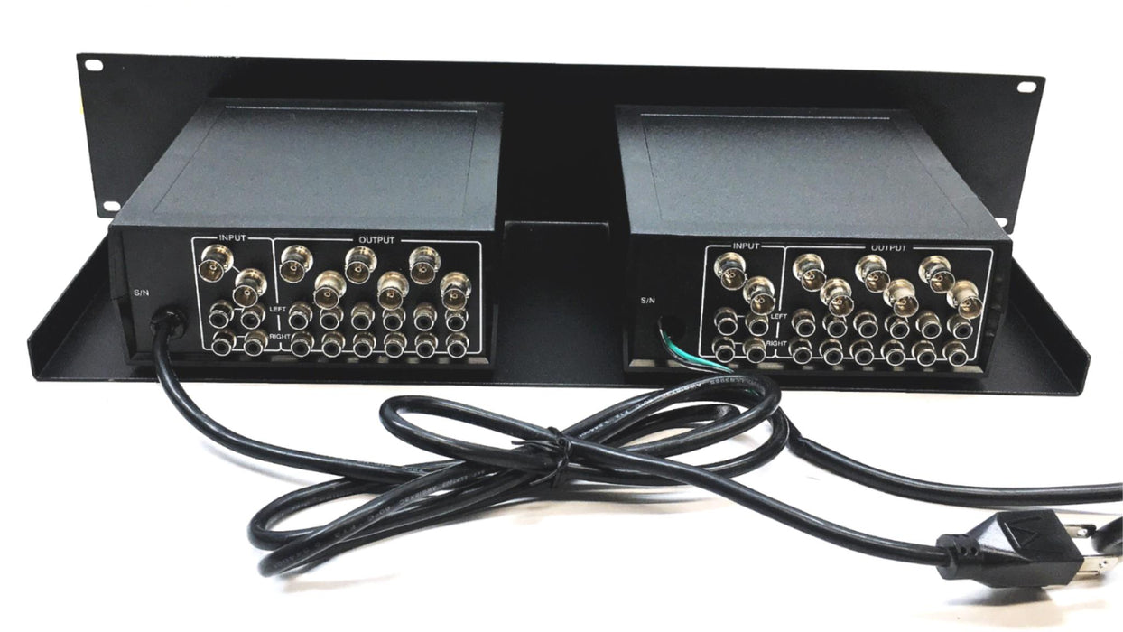 TecNec 2 Piece Mounted 2X6 AV Switch Set MDA-6 USED