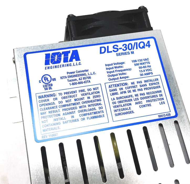 Iota DLS-30/IQ4 Automatic Battery Charger Power Supply F69412030 NOS