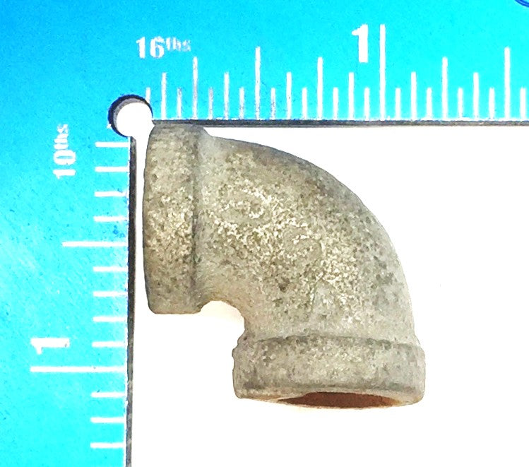 UNBRANDED 1/8" Galvanized 90 Degree Elbow [Lot of 6] NOS
