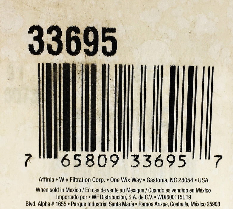 WIX Premium Fuel Filter 33695 NOS