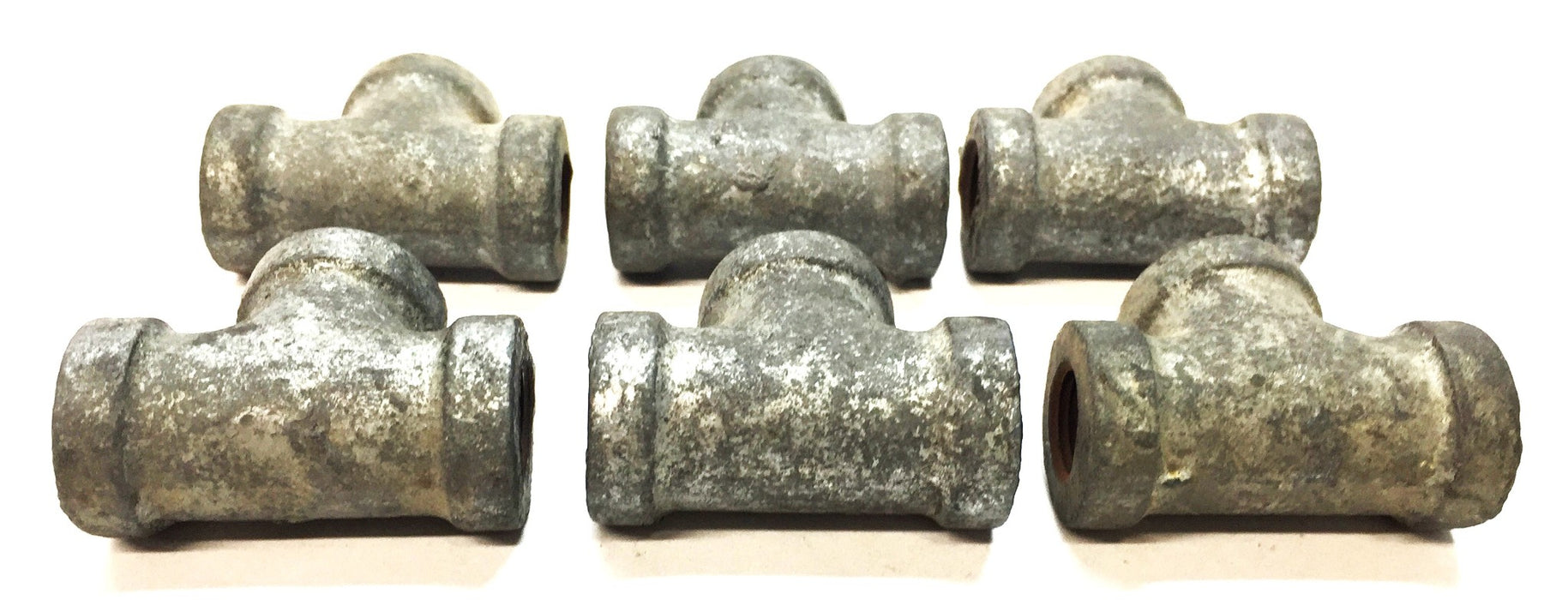 UNBRANDED 1/8" Galvanized Tee [Lot of 6] NOS