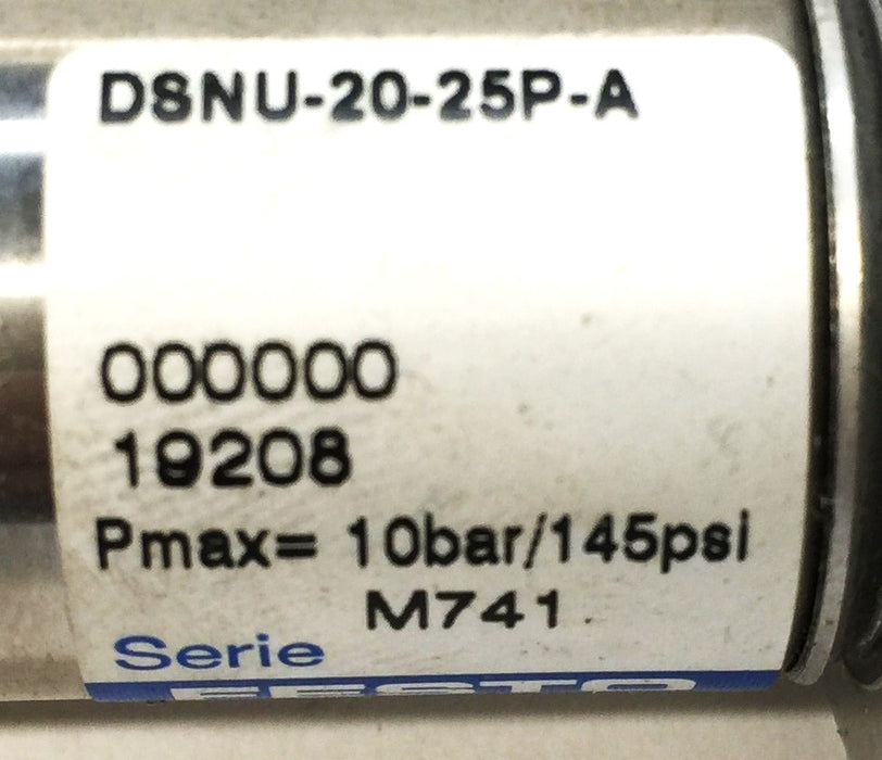 Festo Pneumatic Round Cylinder DSNU-20-25P-A NOS