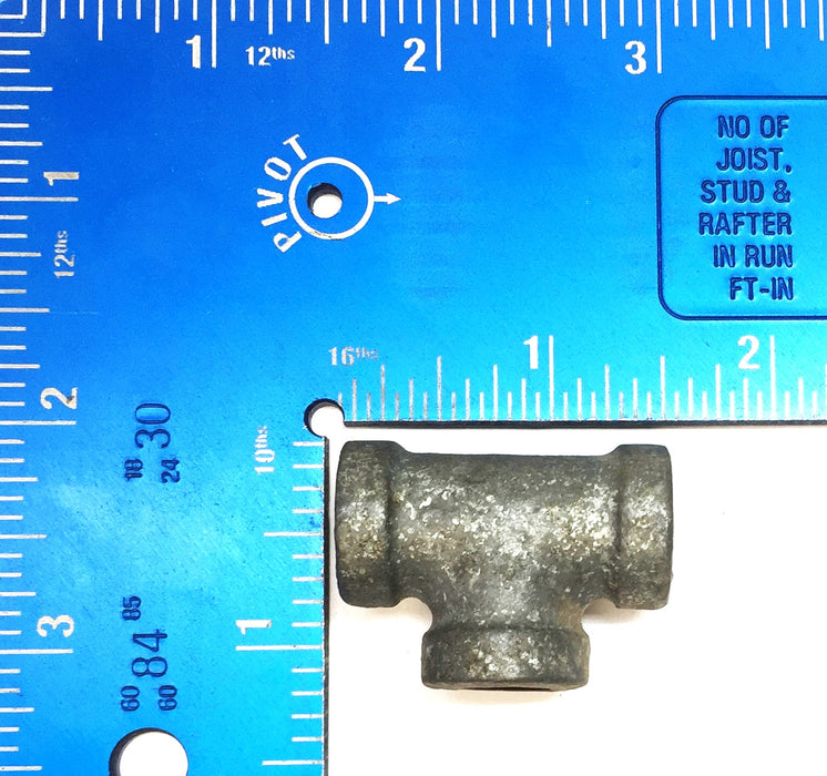 UNBRANDED 1/8" Galvanized Tee [Lot of 6] NOS
