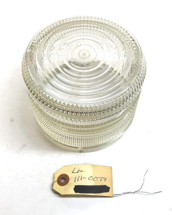 Unbranded 5 inch x 4 inch Clear Dome Lens 111-0074 [Lot of 2] NOS