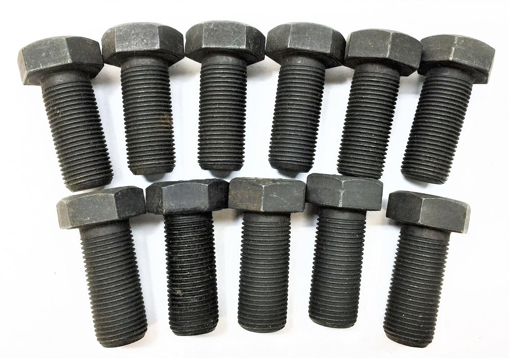 UNBRANDED 1-1/2" x 9/16" Black Hex Head Bolt [Lot of 11] NOS