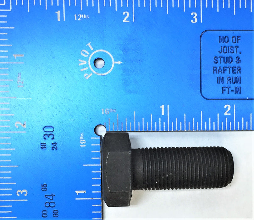 UNBRANDED 1-1/2" x 9/16" Black Hex Head Bolt [Lot of 11] NOS