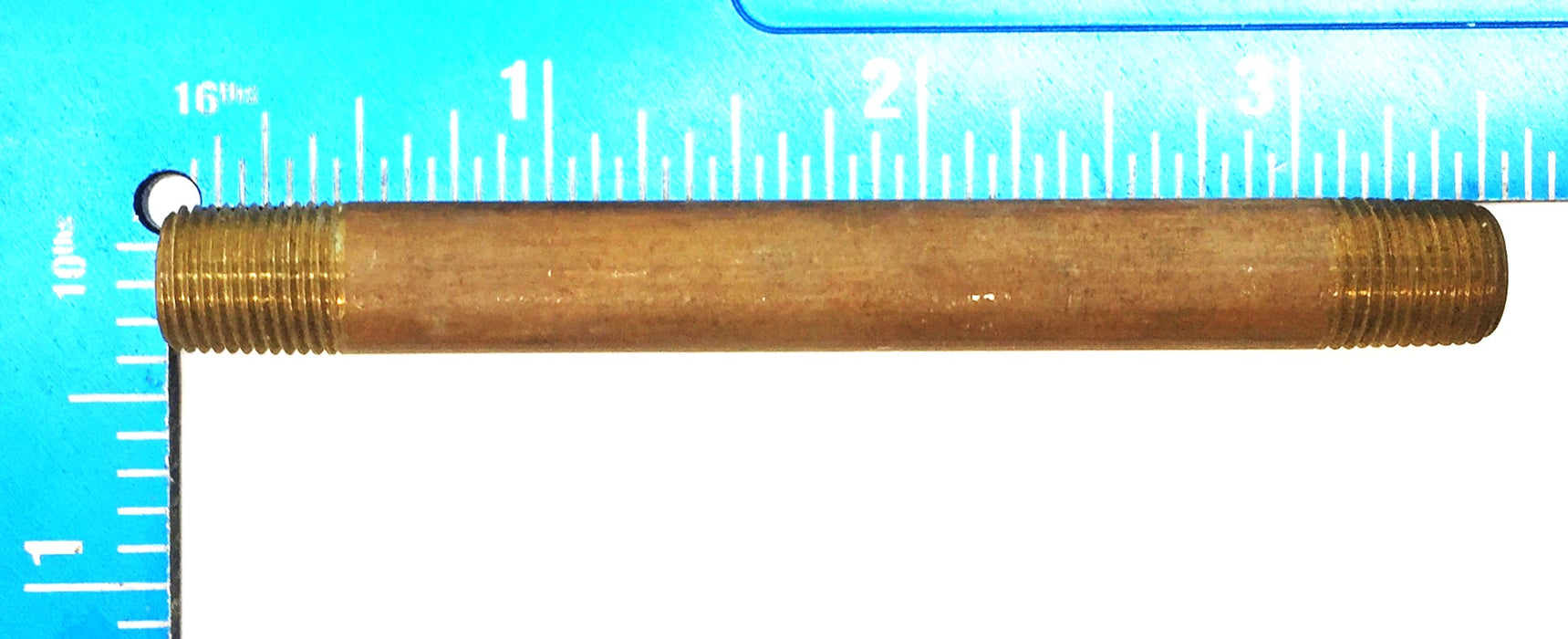 UNBRANDED 1/8" x 3-1/2" Brass Nipple [Lot of 6] NOS