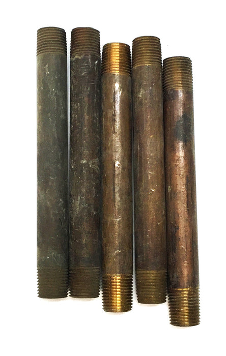 UNBRANDED 1/8" x 3-1/2" Brass Nipple [Lot of 5] NOS