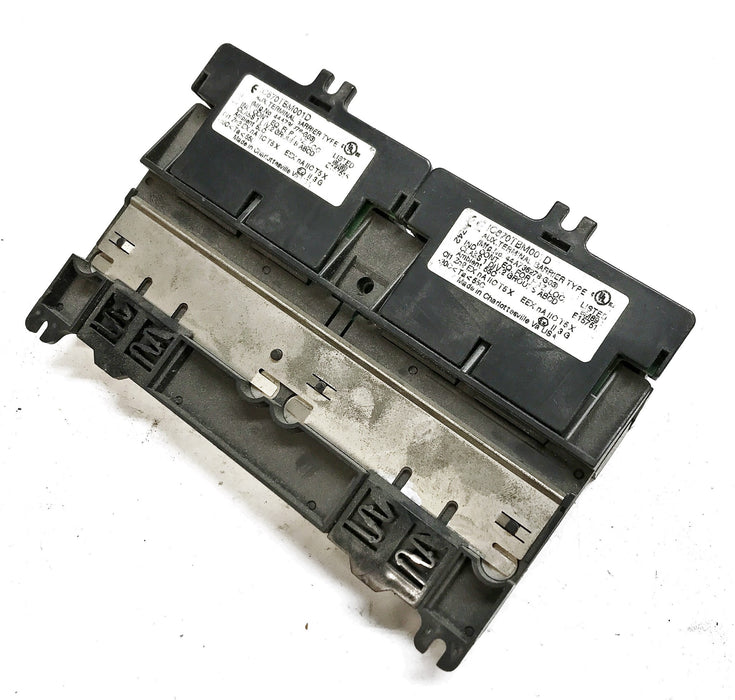 GE/Fanuc In/Out Barrier Style Terminal Base w/ Aux Terminal Strips IC670CHS001F