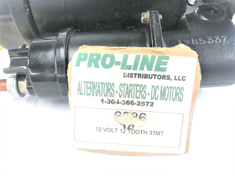 PRO-LINE 12V 12 TOOTH 37MT STARTER MOTOR 6386-1208DS(6386) REMANUFACTURED