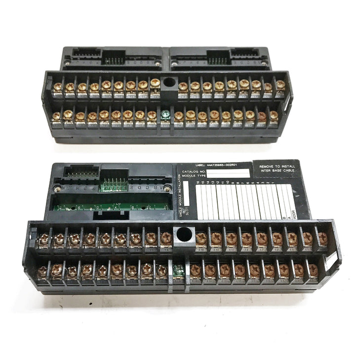 GE/Fanuc Unloaded In/Out Barrier Style Terminal Base IC670CHS001E [Lot of 2]