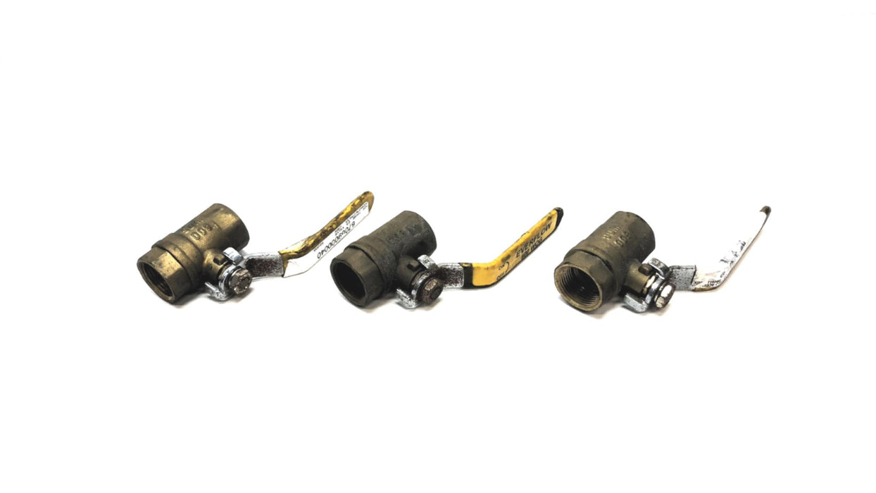 Everflow CSW 3/4 Inch 600WOG Ball Valve 67069000040 [Lot of 3] USED