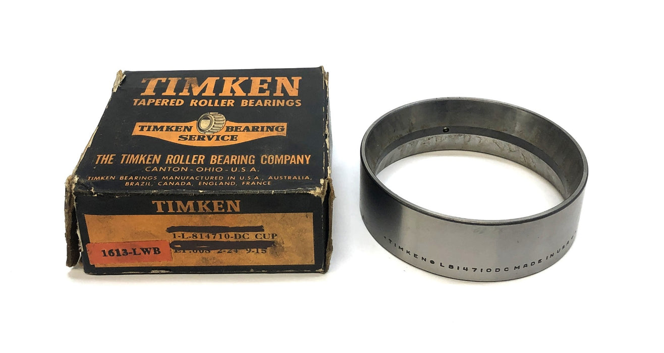 Timken Tapered Roller Bearing Double Cup L814710DC NOS
