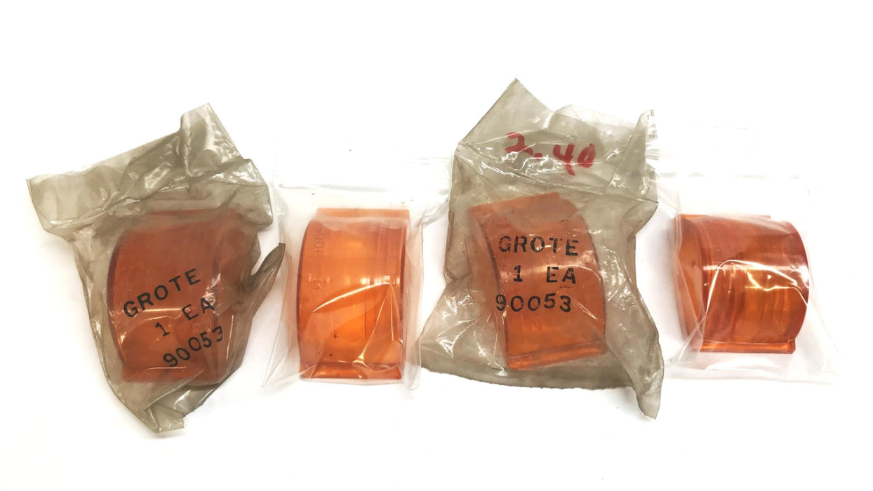 Grote Amber Clearance Mark Lens 90053 [Lot of 4] NOS