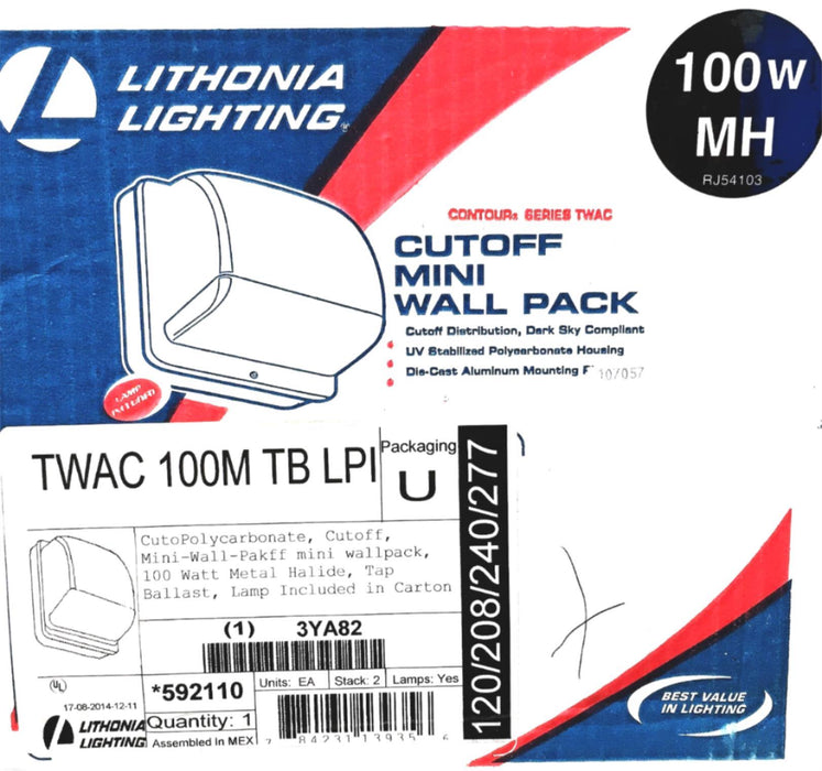 Lithonia Lighting Cutoff Mini Wall Pack 3YA82 NOS