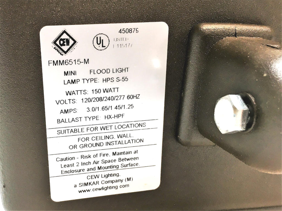 CEW Lighting Mini Flood Light FMM6415-M NOS
