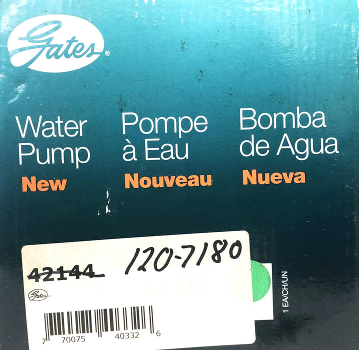 Gates Water Pump 42144 NOS