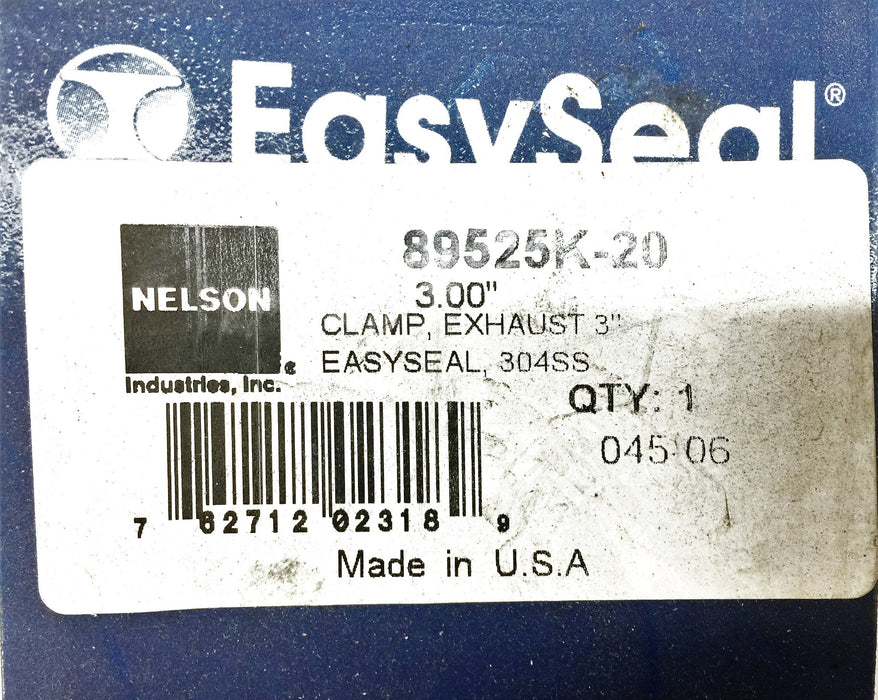Nelson Easy-Seal 3" Exhaust Clamp 89525K-20 NOS