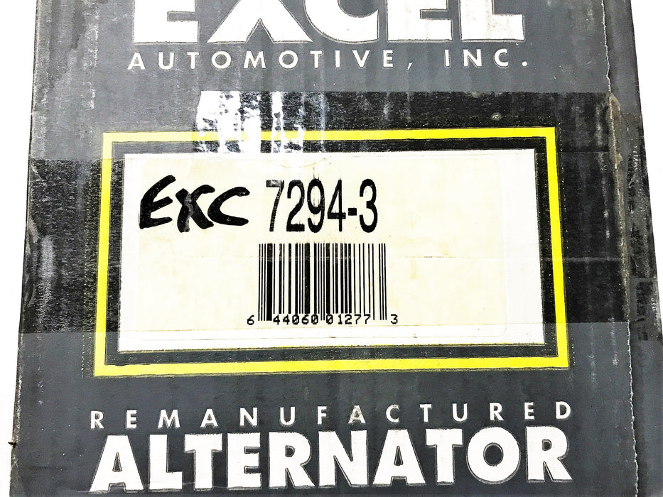 Excel Remanufactured Alternator 7294-3 NOS