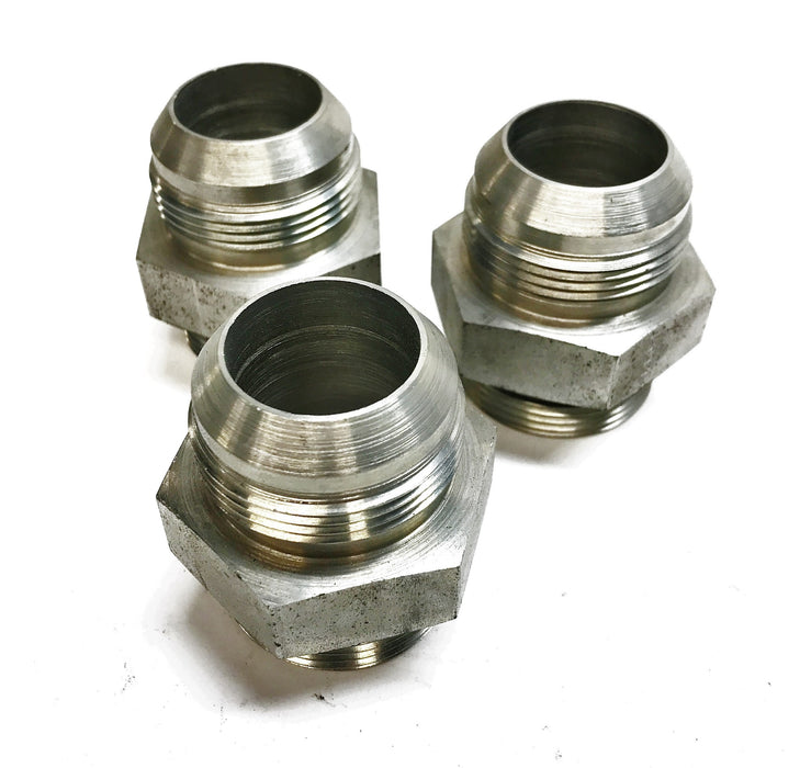 Parker  1-5/8" Male JIC x 1-5/8" Male O-Ring Straight Connector [Lot of 3] NOS