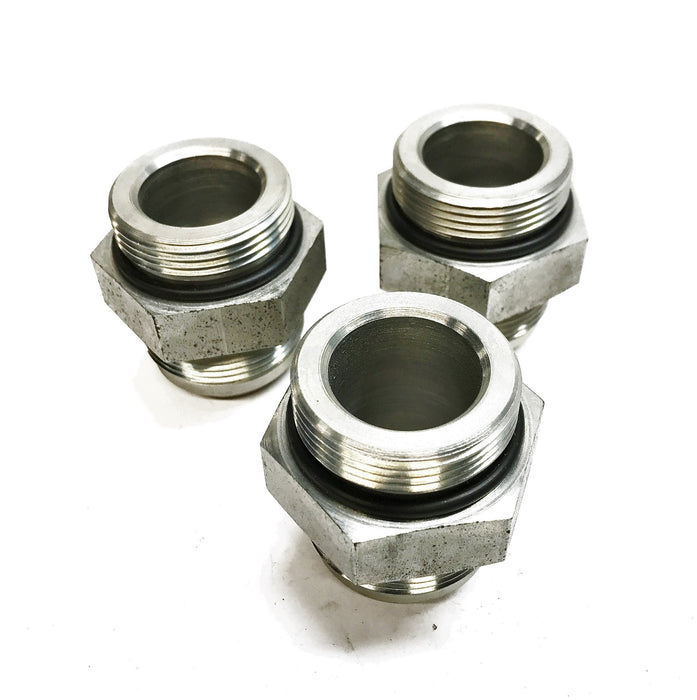 Parker  1-5/8" Male JIC x 1-5/8" Male O-Ring Straight Connector [Lot of 3] NOS