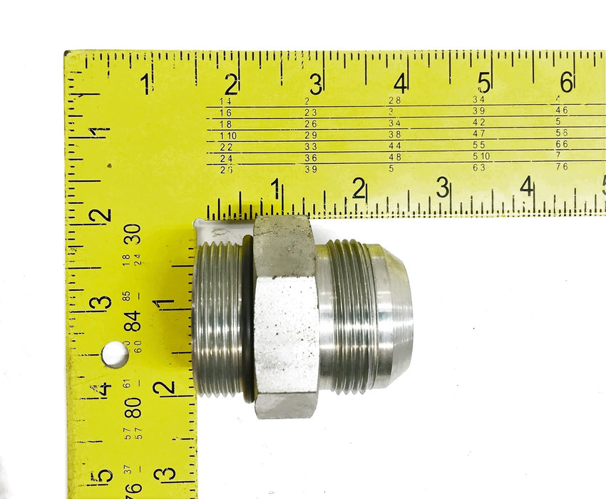 Parker  1-5/8" Male JIC x 1-5/8" Male O-Ring Straight Connector [Lot of 3] NOS