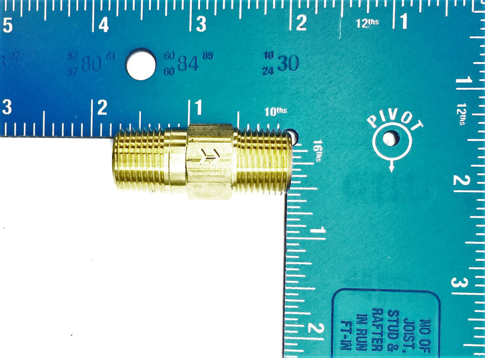Unbranded Brass Check Valve 3/8in. 4DHV9 NOS