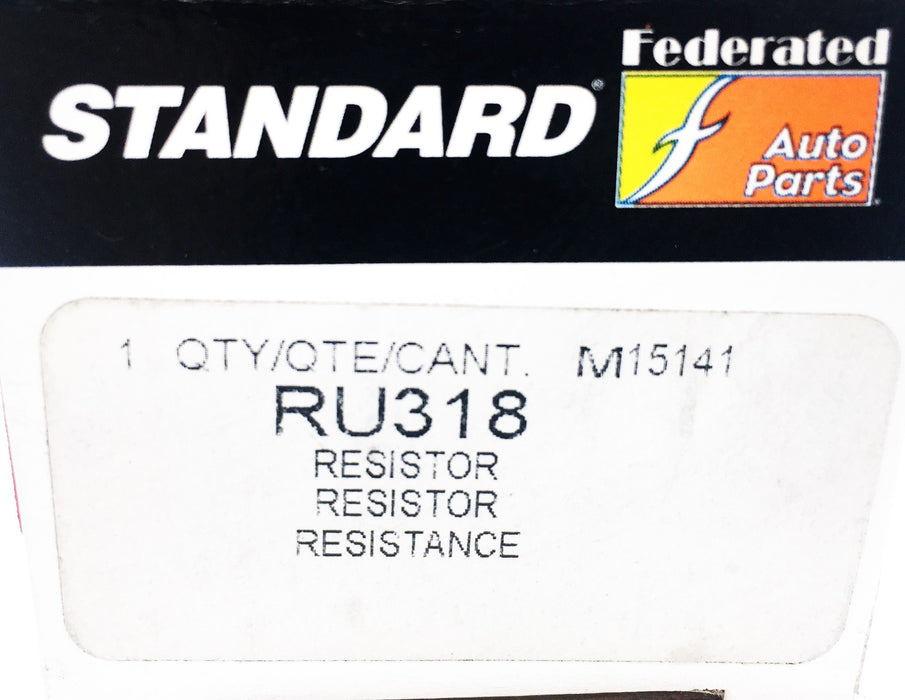 Standard Federated Auto Parts Blower Motor Resistor RU318 NOS