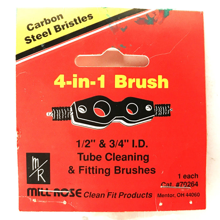 Mill-Rose 4-in-1 Tube and Fitting Cleaning Brush 70264 [Lot of 2] NOS
