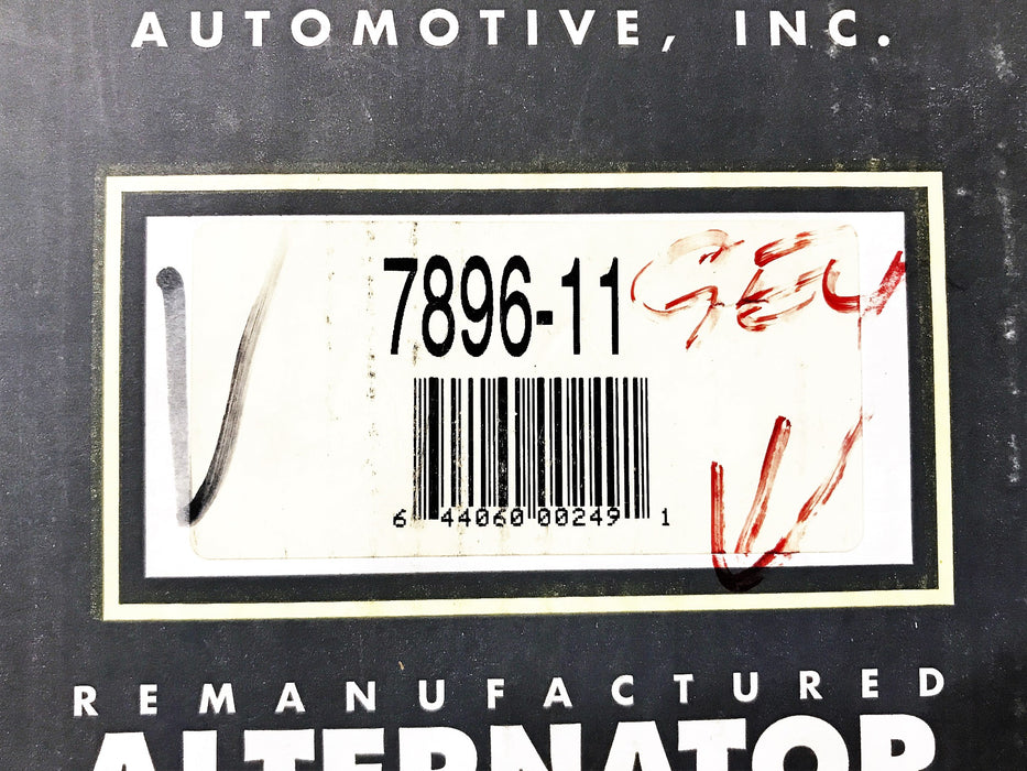 Excel Remanufactured Alternator 7896-11 NOS