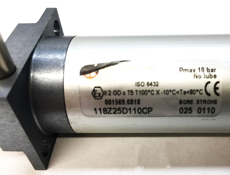 Metal Work Pneumatic Round Pneumatic Cylinder 118Z25D110CP (001569.0818) NOS