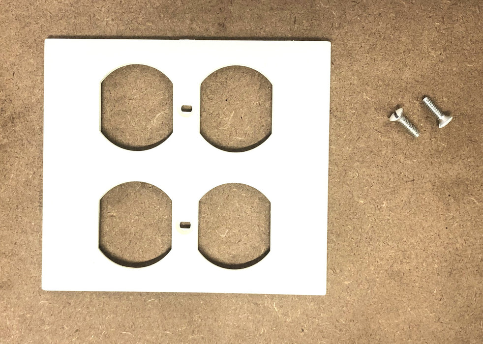 Hubbell PolyTrak Nonmetal 2 Gang Duplex Face Plate KP82 [Lot of 6] NOS