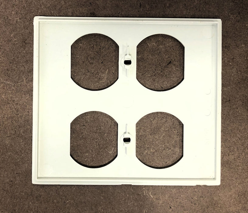 Hubbell PolyTrak Nonmetal 2 Gang Duplex Face Plate KP82 [Lot of 6] NOS