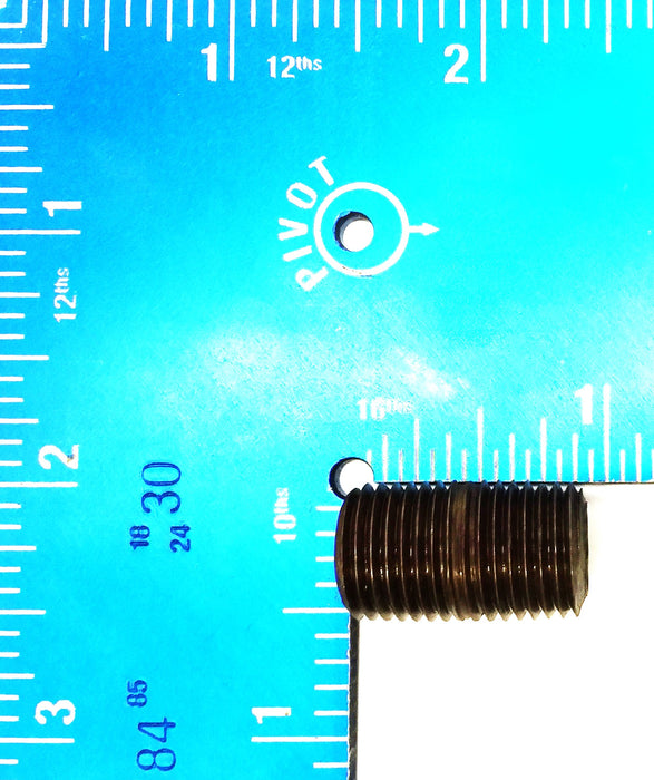 Unbranded 1/4" x Close" Black Iron Nipple [Lot of 20] NOS