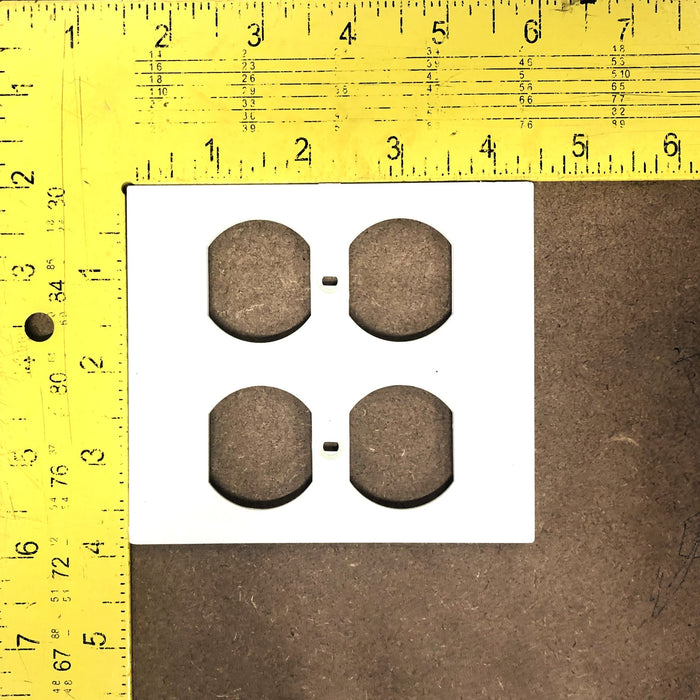 Hubbell PolyTrak Nonmetal 2 Gang Duplex Face Plate KP82 [Lot of 6] NOS