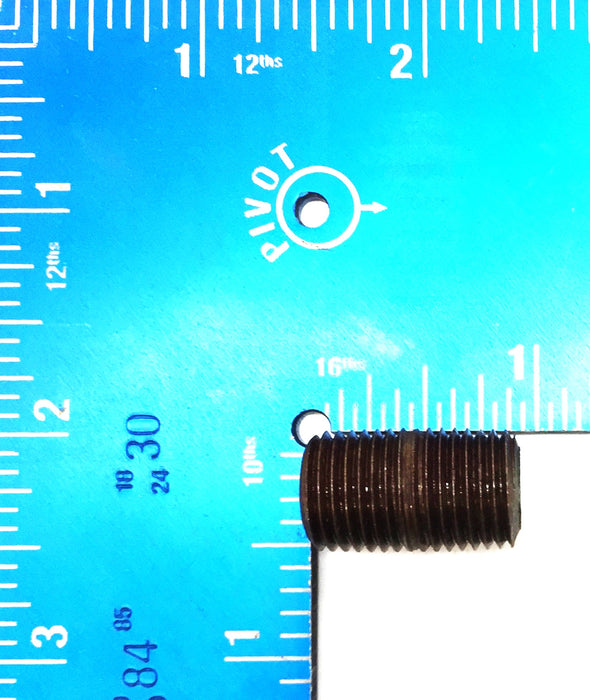 Unbranded 1/4" x Close" Black Iron Nipple [Lot of 20] NOS