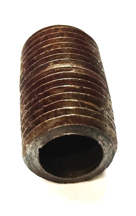Unbranded 1/4" x Close" Black Iron Nipple [Lot of 20] NOS