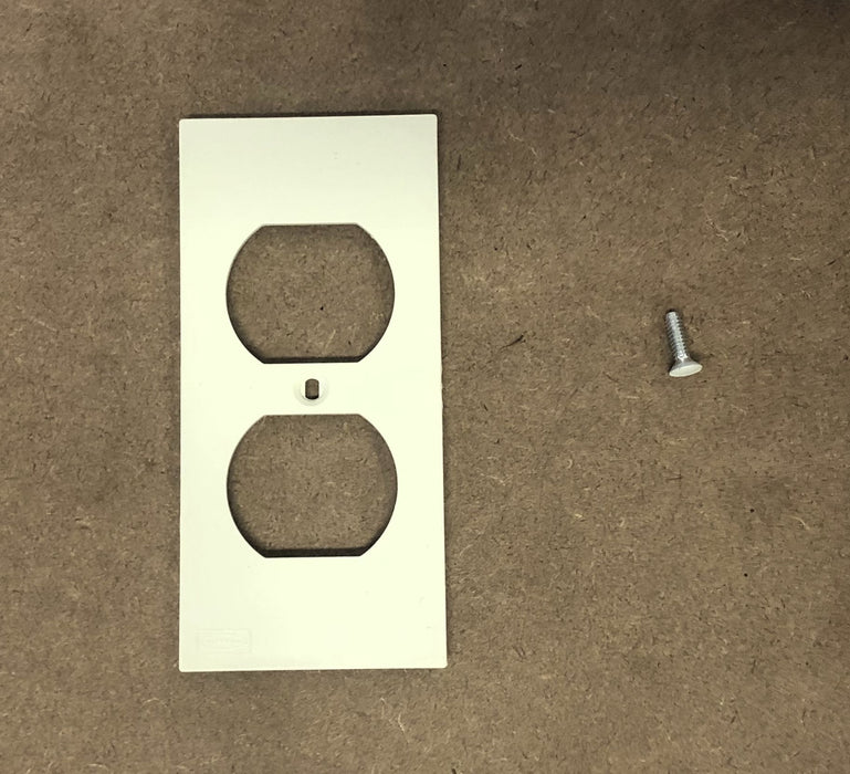 Hubbell PolyTrak Nonmetal 1 Gang Duplex Face Plate Receptacle KP8 [Lot of 4] NOS