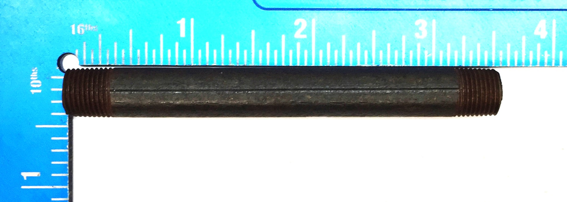 Unbranded 1/8" x 3-1/2" Black Iron Nipple [Lot of 9] NOS